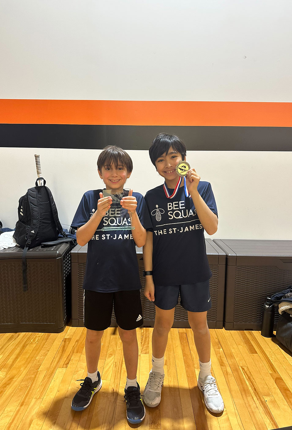 youth intermediate squash players