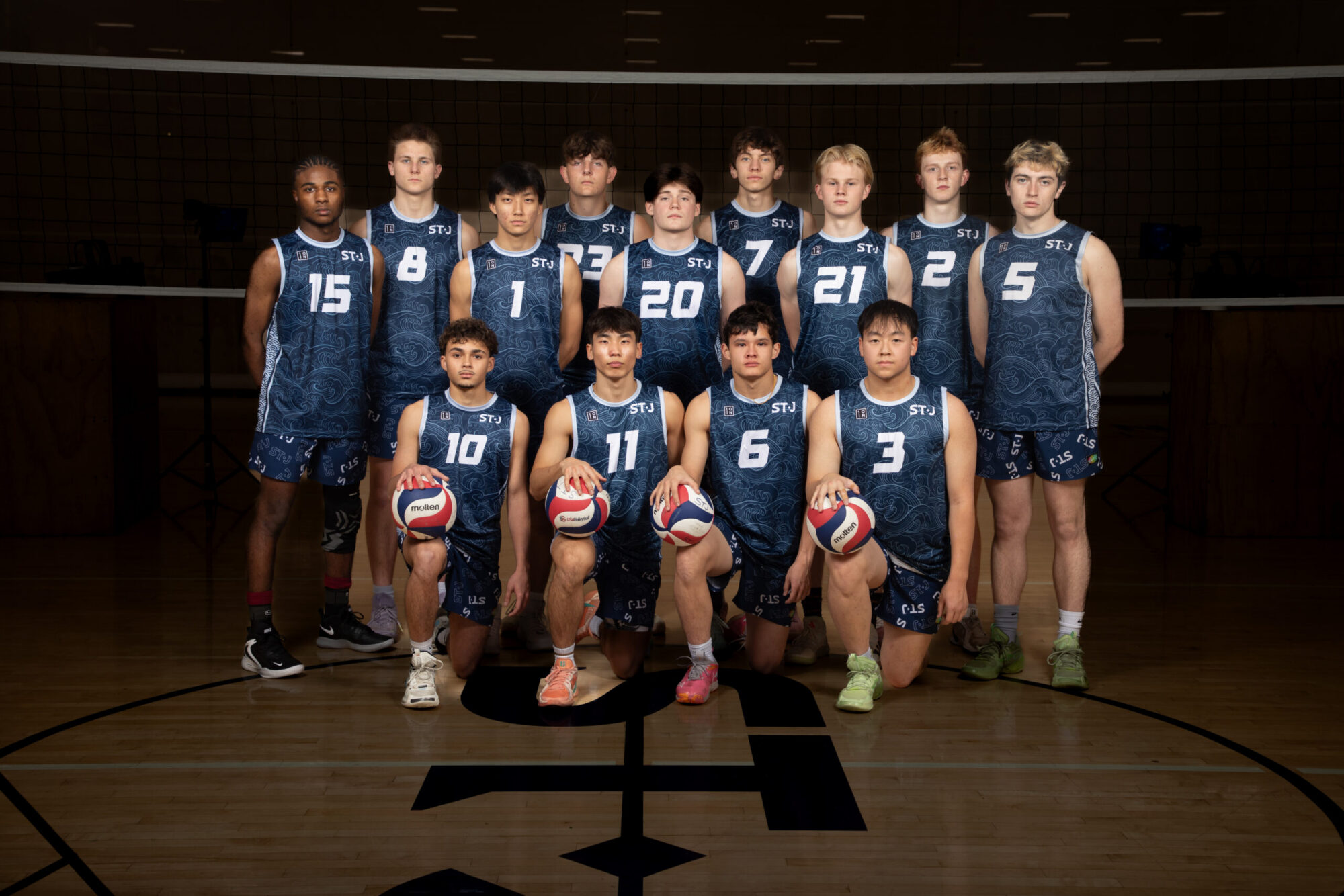 volleyball boys 18 white team photo