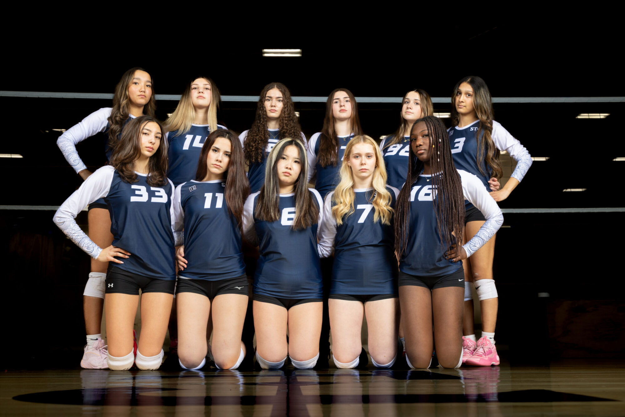 volleyball girls 15 navy team photo