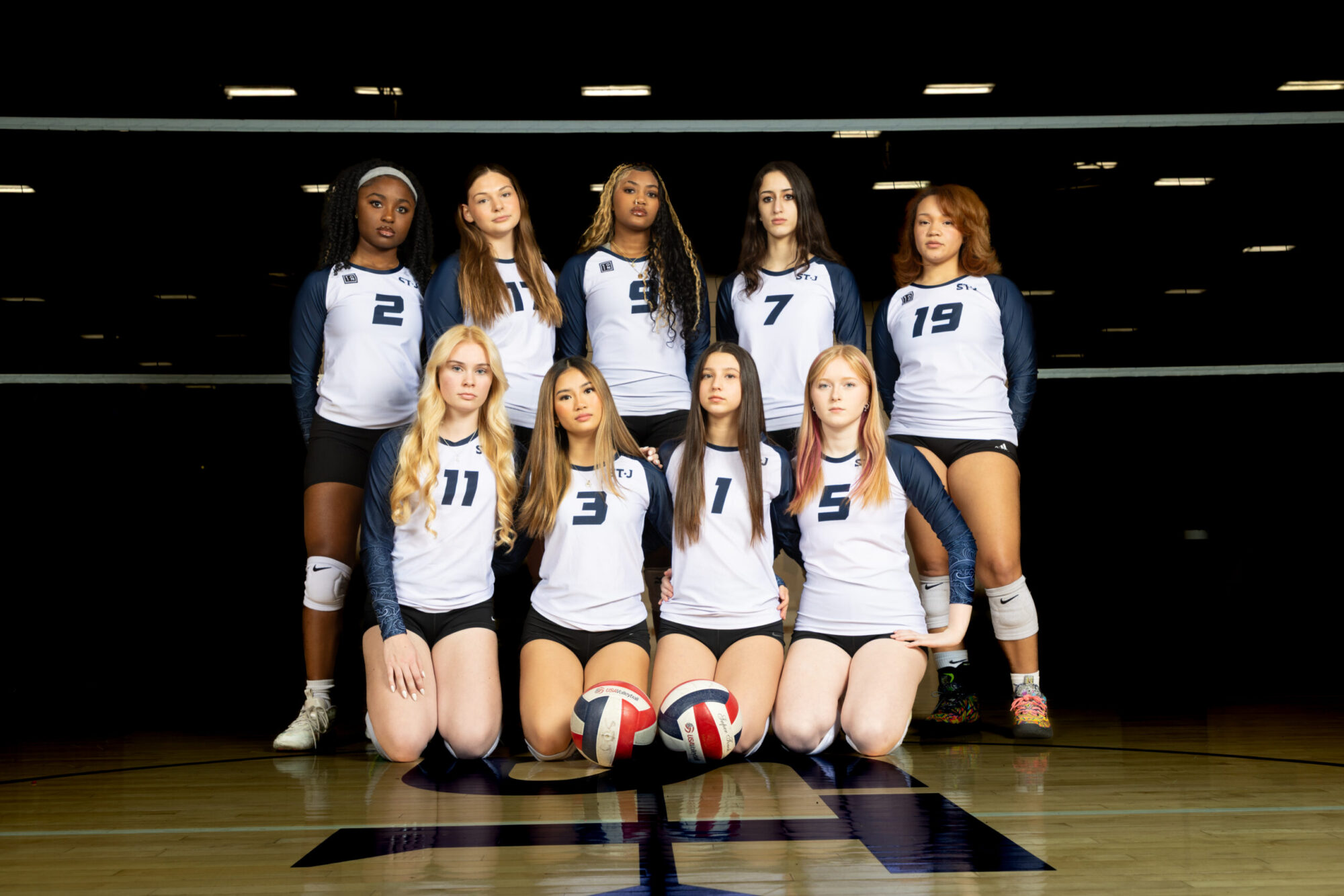 volleyball girls 17 navy team photo